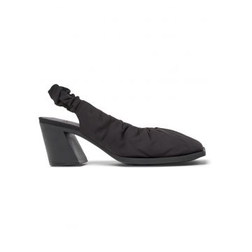 Pantofi slingback cu varf patrat Karole - Negru