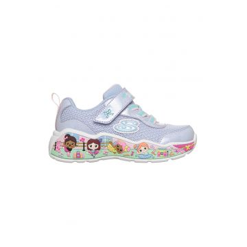 Pantofi sport cu velcro Play Scene - Albastru azur/Albastru glaciar