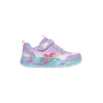 Pantofi sport vu buton orpire/pornire Mermaid Dreams S-Lights - Roz aprins/Lila