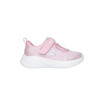 Pantofi sport Wave 92 de plasa cu aspect stralucitor - Roz pastel