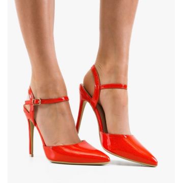 Pantofi stiletto dama Jaximet Portocalii
