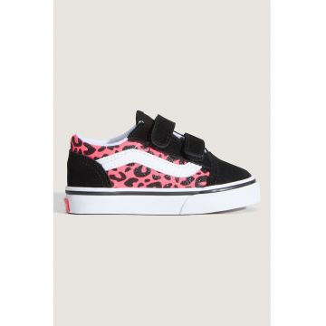 Tenisi cu animal print Old Skool - Negru/Fucsia