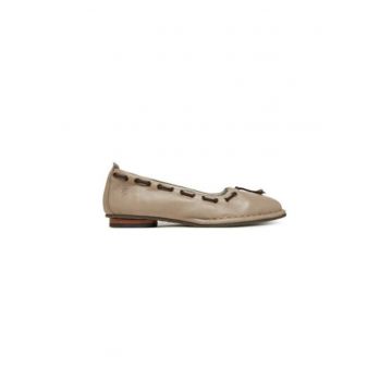 Balerini  BAPI2647FLY - Piele naturala - Bej - Bej