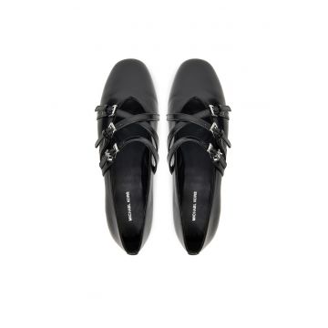 Balerini dama Indy -  piele naturala - negru