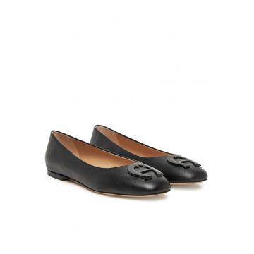 Balerini dama -  piele naturala - negru -