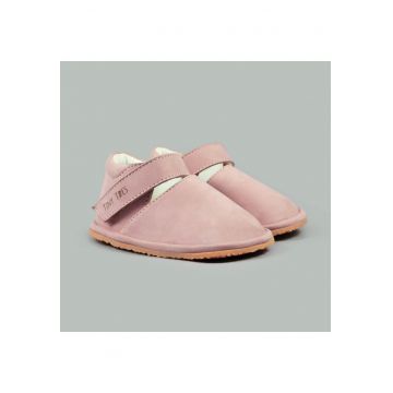 Pantofi Barefoot din piele naturala - Tadeis - Roz - Roz