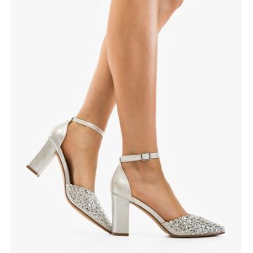 Pantofi dama Bampir Argintii