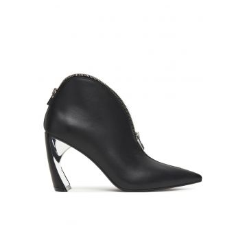 Pantofi dama  Black Zuma Stacy Hi - piele naturala - negru