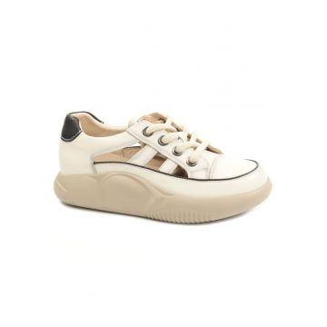 Pantofi dama decupati 68883 - Bej