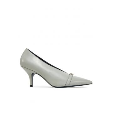 Pantofi dama -  piele naturala - gri - Gri