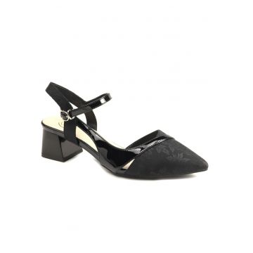 Pantofi decupati dama 1396 15 - Negru