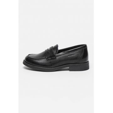 Pantofi loafer de piele Agata - Negru