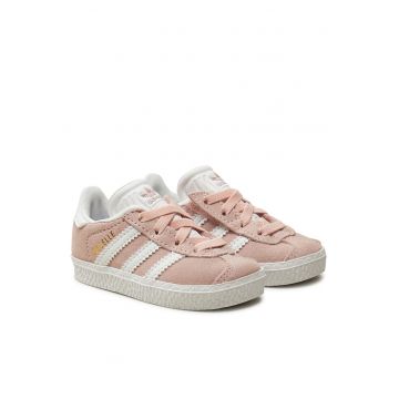 Pantofi sport copii -  Gazelle Cf El I IH03 - piele naturala - roz - alb -