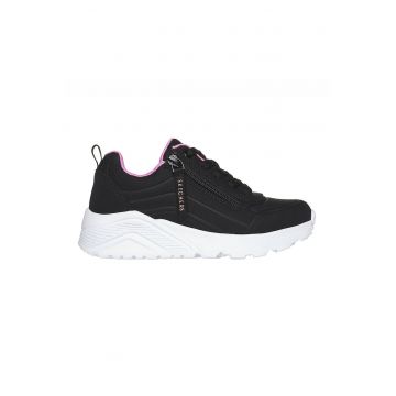 Pantofi sport cu fermoar lateral Uno Lite - Easy - Negru/Roz