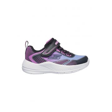 Pantofi sport cu logo Microspec Advance Oasis - Negru/Albastru lavanda/Roz fandango