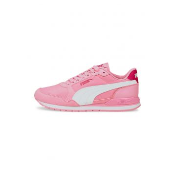 Pantofi sport cu logo ST Runner v3 - Alb/Roz deschis