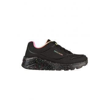 Pantofi sport cu talpa cu pete decorative Uno Lite - Rainbow - Negru -