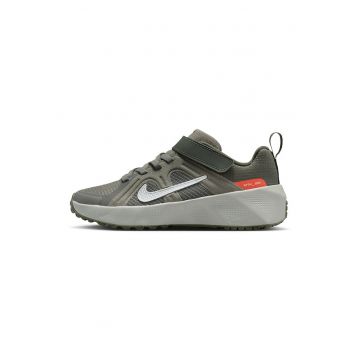Pantofi sport low-cut Metro Tek cu segment cu inchidere velcro - Gri/Portocaliu