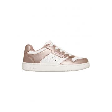 Pantofi sport Quick Streeet low cut - Alb/Auriu rose
