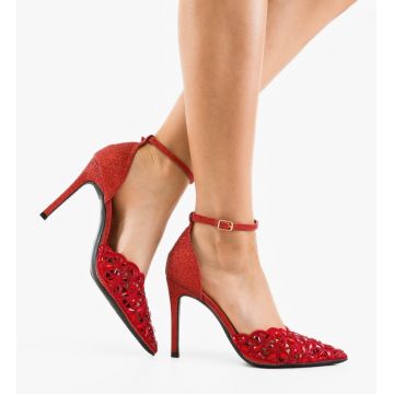 Pantofi stiletto dama Tabylys Rosii