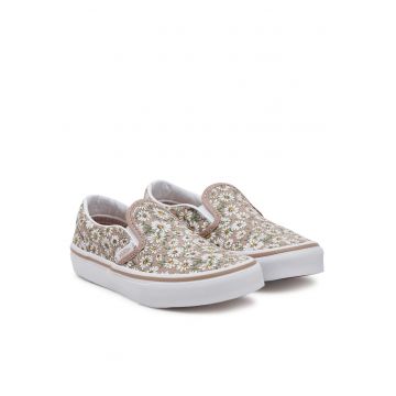 Tenisi copii -  Classic Slip-On - maro - tesatura textila