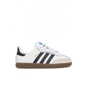 Tenisi copii -  Samba Og Cf El I JQ3 - piele naturala - alb/negru -