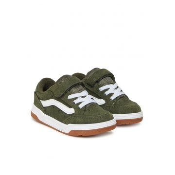 Tenisi copii  verde - piele naturala