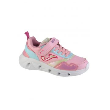Pantofi copii -  Star Jr 2213 - roz - sintetic - cu velcro