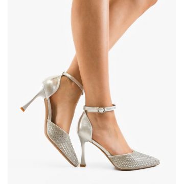 Pantofi dama Goldie Argintii
