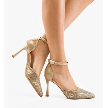 Pantofi dama Goldie Aurii