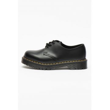 Pantofi derby unisex din piele Bex - Negru