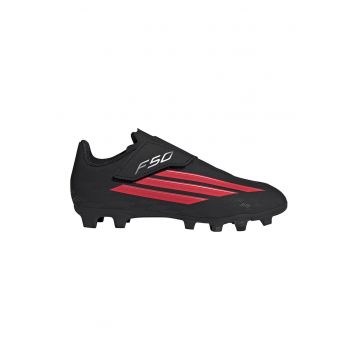 Pantofi F50 Club Vel cu velcro - pentru fotbal - Rosu/Negru