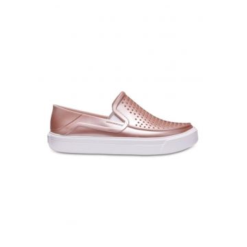 Pantofi  Kids' CitiLane Roka Metallic Slip-On - US Roz - Rose Dust - Roz metalizat