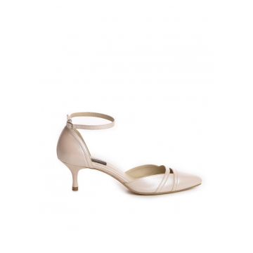 Pantofi mireasa piele naturala Ivoire Adele