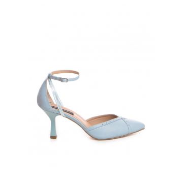 Pantofi Piele Naturala Bleu Rihanna