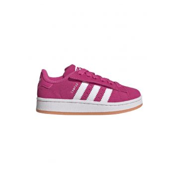 Pantofi sport Campus 00s din piele intoarsa - Alb/Fucsia