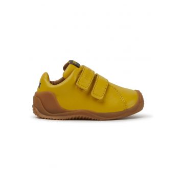 Pantofi sport de piele cu velcro Dadda - Galben
