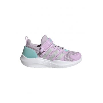 Pantofi sport Lightorama cu insertii din plasa - Verde pal/Lila