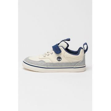 Pantofi sport Stoe Jump din panza cu banda velcro - Albastru inchis/Alb murdar