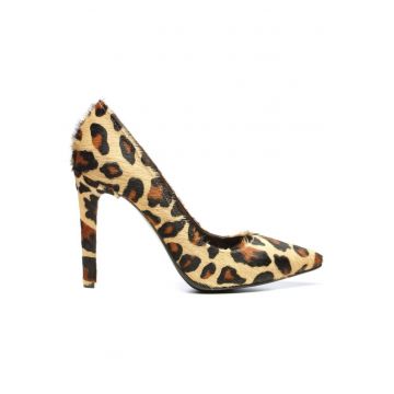 Pantofi stiletto piele naturala Print