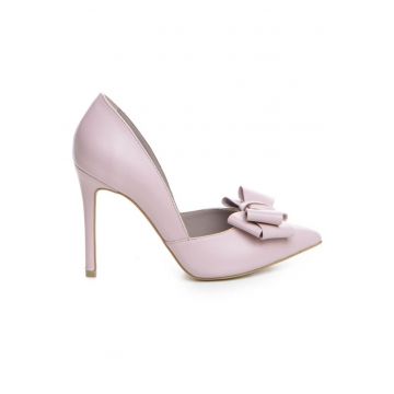 Pantofi stiletto piele naturala Rose - Marimea