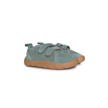 Tenisi barefoot din velur si piele - Norr - Menta - Verde menta
