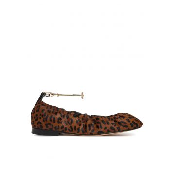 Balerini -  Animalier - piele naturala - pentru femei -