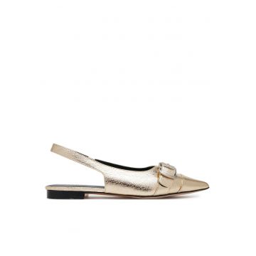 Balerini dama -  piele naturala - Auriu