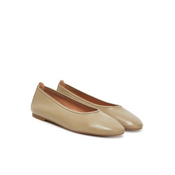 Balerini dama -  piele naturala - bej -