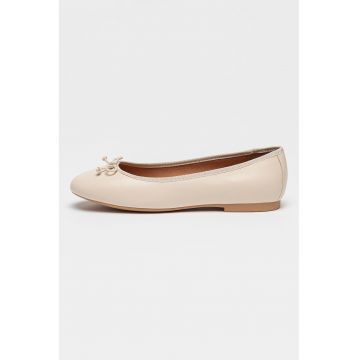 Balerini de piele New Palmaria - Bej deschis