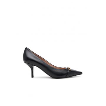 Pantofi dama -  cu toc - piele naturala - negru