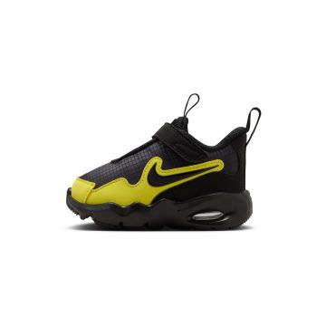 Pantofi sport Air Max Nova din piele ecologica si plasa - Negru/Galben sofran