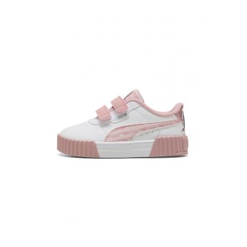 Pantofi sport Carina 3.0 GABBY'S DOLLHOUSE din piele ecologica cu velcro - Alb optic/Roz prafuit