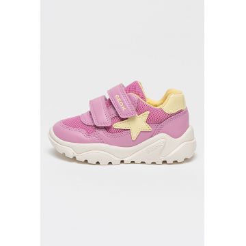 Pantofi sport Ciufciuf wedge cu velcro - Galben pal/Alb murdar/Roz prafuit